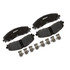 17D1691SDH by ACDELCO - Disc Brake Pad Set - Rear, Semi-Metallic, with Mounting Hardware