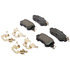 17D1624CHF1 by ACDELCO - Disc Brake Pad - Bonded, Ceramic, Revised F1 Part Design, with Hardware