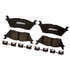 17D1790SDH by ACDELCO - Disc Brake Pad Set - Rear, Ceramic, Bonded, with Mounting Hardware