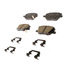 17D1811CHF1 by ACDELCO - Disc Brake Pad - Bonded, Ceramic, Revised F1 Part Design, with Hardware