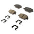 17D1886CHF1 by ACDELCO - Disc Brake Pad - Bonded, Ceramic, Revised F1 Part Design, with Hardware