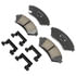 17D699CHF1 by ACDELCO - Disc Brake Pad - Bonded, Ceramic, Revised F1 Part Design, with Hardware