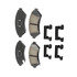 17D699CHF1 by ACDELCO - Disc Brake Pad - Bonded, Ceramic, Revised F1 Part Design, with Hardware