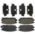 17D532 by ACDELCO - Disc Brake Pad Set - Rear, Bonded, Organic, without Mounting Hardware