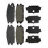 17D532 by ACDELCO - Disc Brake Pad Set - Rear, Bonded, Organic, without Mounting Hardware