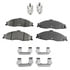 ACDelco 17D749CHF1 Disc Brake Pad Set Disc Brake Pad - Bonded, Ceramic, Revised F1 Part Design, with Hardware