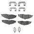 17D749CHF1 by ACDELCO - Disc Brake Pad - Bonded, Ceramic, Revised F1 Part Design, with Hardware