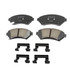 17D699CHF1 by ACDELCO - Disc Brake Pad - Bonded, Ceramic, Revised F1 Part Design, with Hardware