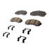 17D833CHF1 by ACDELCO - Disc Brake Pad - Bonded, Ceramic, Revised F1 Part Design, with Hardware