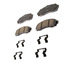 17D833CHF1 by ACDELCO - Disc Brake Pad - Bonded, Ceramic, Revised F1 Part Design, with Hardware