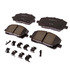 17D884CH by ACDELCO - Disc Brake Pad - Bonded, Ceramic, Original Part Design, With Chamfers and Slot