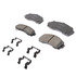 17D913CHF1 by ACDELCO - Disc Brake Pad - Bonded, Ceramic, Revised F1 Part Design, with Hardware