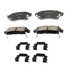 17D883CHF1 by ACDELCO - Disc Brake Pad - Bonded, Ceramic, Revised F1 Part Design, with Hardware