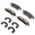 17D883CHF1 by ACDELCO - Disc Brake Pad - Bonded, Ceramic, Revised F1 Part Design, with Hardware