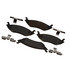 17D967SDH by ACDELCO - Disc Brake Pad Set - Rear, Semi-Metallic, with Mounting Hardware