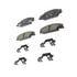 ACDelco 17D922CHF2 Disc Brake Pad Set Disc Brake Pad Set - Rear, Ceramic, Bonded, with Mounting Hardware