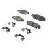 17D922CHF2 by ACDELCO - Disc Brake Pad Set - Rear, Ceramic, Bonded, with Mounting Hardware