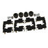 18K18179 by ACDELCO - Disc Brake Hardware Kit - Black, Silver, Regular Brake Service Grade, Steel Clip