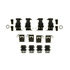 18K2051X by ACDELCO - Disc Brake Hardware Kit - Regular Brake Service Grade, Steel Clip