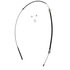 ACDelco 18P2287 Parking Brake Cable Parking Brake Cable - Front, 51.60", Threaded End 1, Fixed Wire Stop End 2