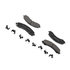 84786096 by ACDELCO - Disc Brake Pad Set - Rear, Semi-Metallic, Bonded, with Pad Shim and Wear Sensor