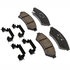 17D1075CHF2 by ACDELCO - Disc Brake Pad Set - Front, Ceramic, Bonded, with Mounting Hardware