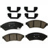 17D1075CHF2 by ACDELCO - Disc Brake Pad Set - Front, Ceramic, Bonded, with Mounting Hardware