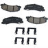 17D1159CHF1 by ACDELCO - Disc Brake Pad - Bonded, Ceramic, Revised F1 Part Design, with Hardware