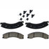 17D1411CHF1 by ACDELCO - Disc Brake Pad - Bonded, Ceramic, Revised F1 Part Design, with Hardware