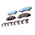 17D1363CHF1 by ACDELCO - Disc Brake Pad - Bonded, Ceramic, Revised F1 Part Design, with Hardware