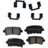 17D1430CHF2 by ACDELCO - Disc Brake Pad Set - Rear, Ceramic, Bonded, with Mounting Hardware