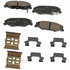 17D732CHF1 by ACDELCO - Disc Brake Pad - Bonded, Ceramic, Revised F1 Part Design, with Hardware