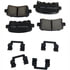 17D1430CHF2 by ACDELCO - Disc Brake Pad Set - Rear, Ceramic, Bonded, with Mounting Hardware