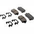 17D1430CHF2 by ACDELCO - Disc Brake Pad Set - Rear, Ceramic, Bonded, with Mounting Hardware