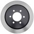 18A1588 by ACDELCO - Disc Brake Rotor - 6 Lug Holes, Cast Iron, Plain Turned, Vented, Rear