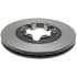 18A1622A by ACDELCO - Disc Brake Rotor - 6 Lug Holes, Cast Iron, Non-Coated, Plain, Vented, Front