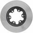 18A1622A by ACDELCO - Disc Brake Rotor - 6 Lug Holes, Cast Iron, Non-Coated, Plain, Vented, Front