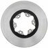 18A1622A by ACDELCO - Disc Brake Rotor - 6 Lug Holes, Cast Iron, Non-Coated, Plain, Vented, Front
