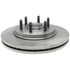 18A1623A by ACDELCO - Disc Brake Rotor and Hub Assembly - 6 Lug Holes, Non-Coated, Plain