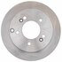 18A1663AC by ACDELCO - Disc Brake Rotor - 5 Lug Holes, Cast Iron, Coated, Plain Solid, Rear