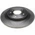 18A1798A by ACDELCO - Disc Brake Rotor - 5 Lug Holes, Cast Iron, Non-Coated, Plain Solid, Rear
