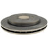ACDelco 18A1809A Disc Brake Rotor Disc Brake Rotor - 5 Lug Holes, Cast Iron, Non-Coated, Plain, Vented, Rear