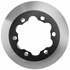 18A2341 by ACDELCO - Disc Brake Rotor - 6 Lug Holes, Cast Iron, Plain Turned, Vented, Rear