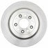 18A2362A by ACDELCO - Disc Brake Rotor - 5 Lug Holes, Cast Iron, Non-Coated, Plain Solid, Rear