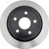18A2465 by ACDELCO - Disc Brake Rotor - 5 Lug Holes, Cast Iron, Painted, Plain Solid, Rear