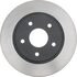 18A2558 by ACDELCO - Disc Brake Rotor - 5 Lug Holes, Cast Iron, Plain, Solid, Turned Ground, Rear