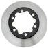 18A2597 by ACDELCO - Disc Brake Rotor - 6 Lug Holes, Cast Iron, Plain Turned, Vented, Rear