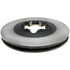 18A2637 by ACDELCO - Disc Brake Rotor - 6 Lug Holes, Cast Iron, Plain, Turned Ground, Vented, Front