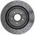 18A2807 by ACDELCO - Disc Brake Rotor - 5 Lug Holes, Cast Iron, Plain Turned, Vented, Rear