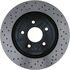 18A2807 by ACDELCO - Disc Brake Rotor - 5 Lug Holes, Cast Iron, Plain Turned, Vented, Rear